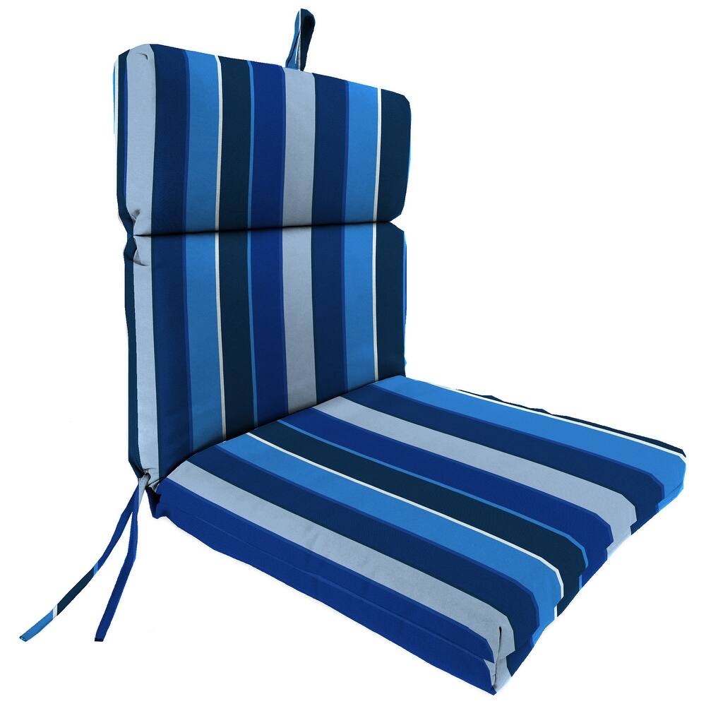 Sunbrella 22" x 44" Outdoor Chair Cushion with Ties and Loop - 44'' L x 22'' W x 4'' H
