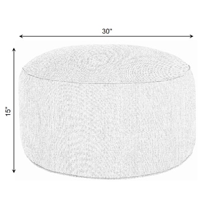 Sorra Home Indoor Textured Bean Pouf/Ottoman
