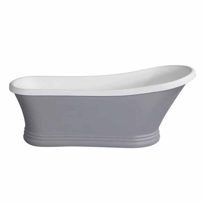 Kingston Brass VRTSS673026WG Arcticstone 68" Pedestal Solid Surface