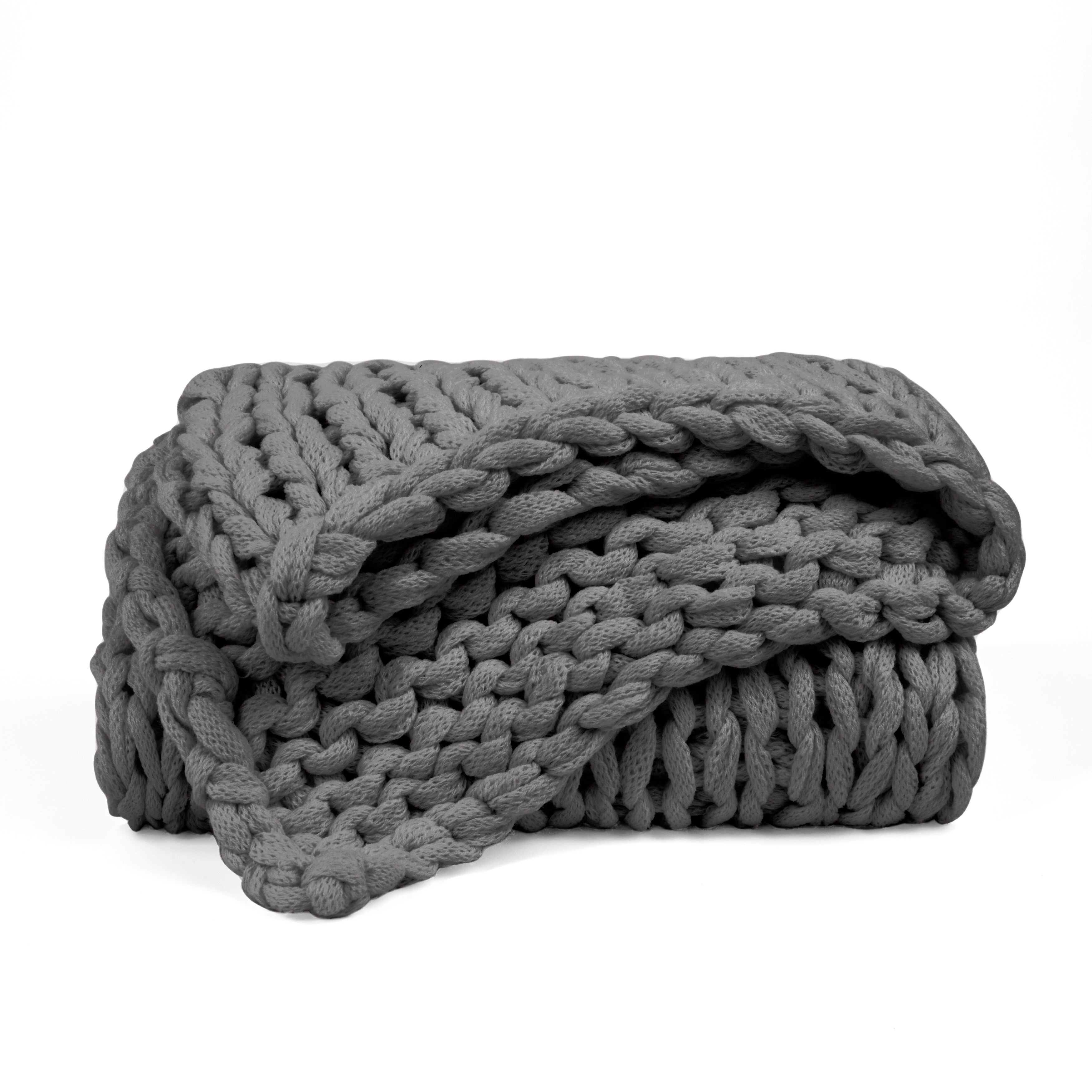 Soft Handmade Chunky Knit Throw Blanket On Sale Bed Bath