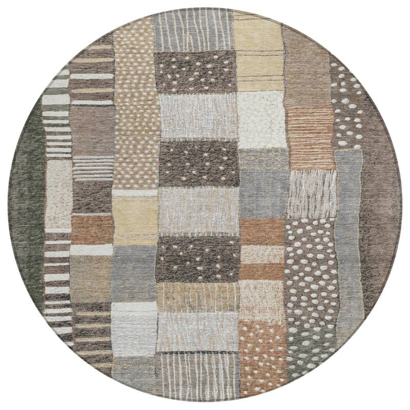 HomeRoots Geometric Transitional Rectangle Outdoor Rug