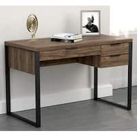 Modern Industrial Design Home Office Computer Writing Desk with Drawers ...