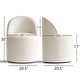 preview thumbnail 32 of 40, Linen Upholstered Dining Chair with Castors (Set of 2)
