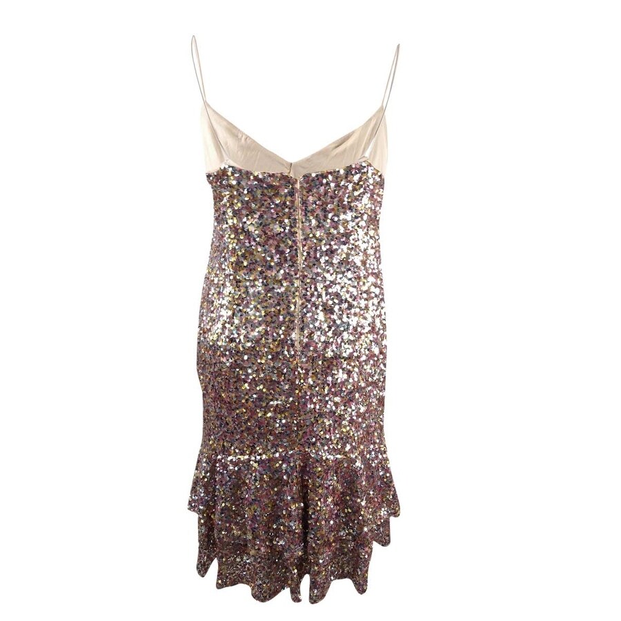 plus size multi colored sequin dress
