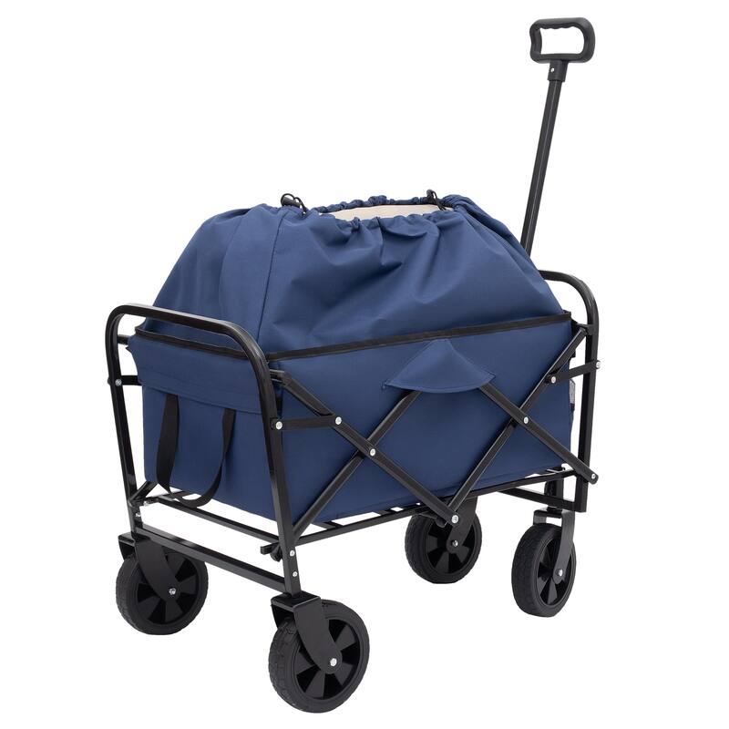 Multi-Use Foldable Wagon with 3 Liner Bags - Heavy Duty Utility Cart