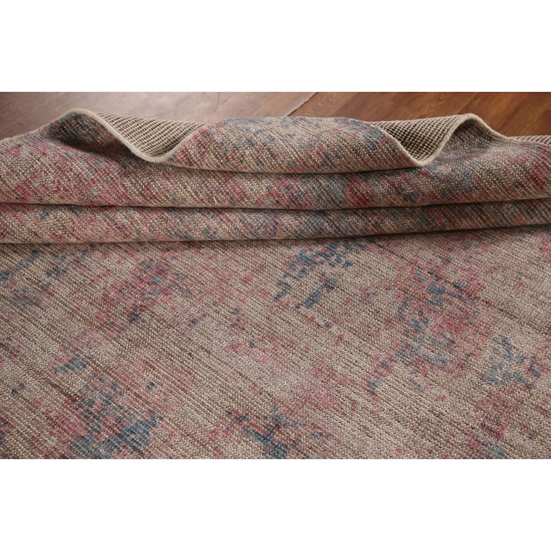 Abstract / Modern Area Rug Hand-Knotted Multi-Color Wool Carpet - 7'10"x 9'8"