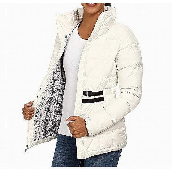 Shop The North Face White Womens Size Xl Belted Mera Peak Puffer