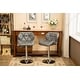 preview thumbnail 35 of 54, Roundhill Furniture Glasgow Height-adjustable Tufted Faux Leather Bar Stools (Set of 2)