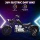 preview thumbnail 22 of 22, 36V Kids Electric Dirt Bike, Ride On Electric Motorcycle with Training Wheels