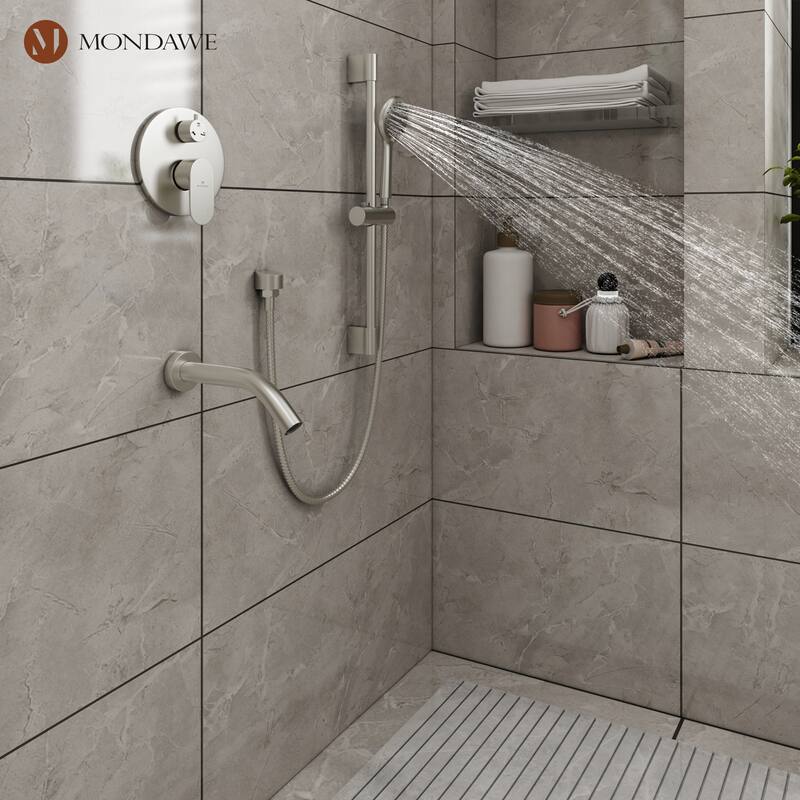 Retro Series 9 in. Rain Wall Mount Dual Shower Heads with 1.8 GPM