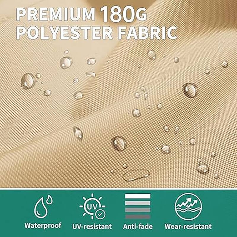 13ft Outdoor Market Umbrella, Double-Sided Twin Large Patio Umbrella