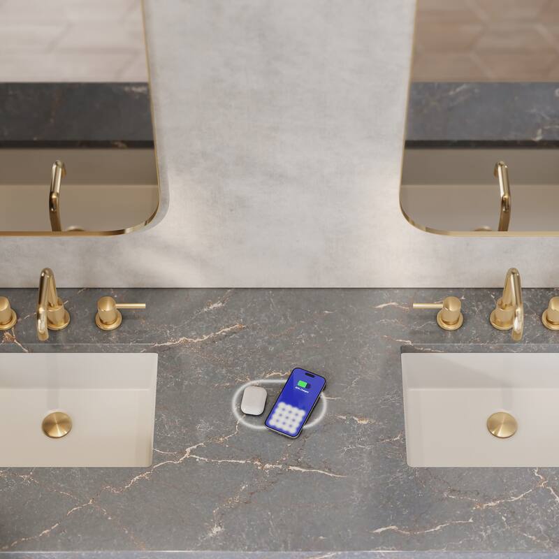 James Martin Vanities 040-S72-FP-SNK Brookfield 72" Engineered Stone - Parisien Bleu