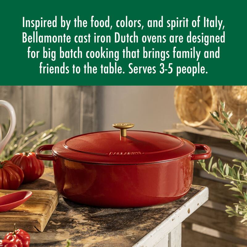 BALLARINI Bellamonte Cast Iron 4.75-qt Oval Dutch Oven - 5-qt