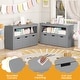 preview thumbnail 23 of 42, Costway Storage Cabinet 3 Drawer Chest w/Wheels Large Storage Cube - See Details