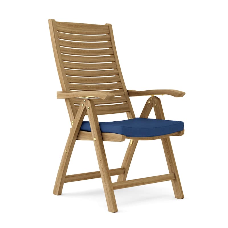 Carina Teak Outdoor Reclining Dining Chair - N/A