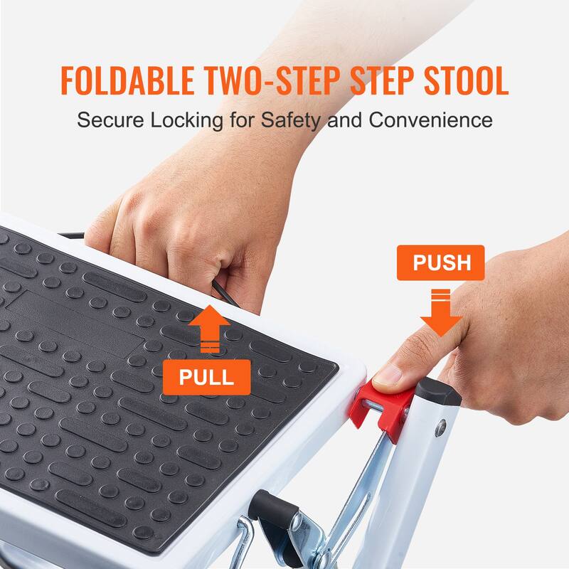 Step Stool Non-Slip Sturdy Step Ladders for Office, RVs, Pets, Bathrooms,Bedrooms