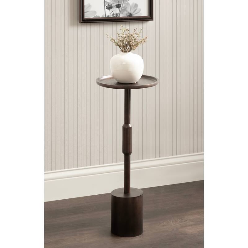 Kate and Laurel Truxton Pedestal Metal Table