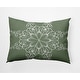 preview thumbnail 12 of 15, Snowflake Decorative Christmas Throw Pillow 14" x 20" - Sage Green