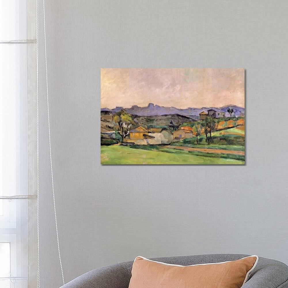 iCanvas "The Chaine de l'Etoile with the Pilon du Roi, c.1878-79 " by Paul Cezanne Canvas Print