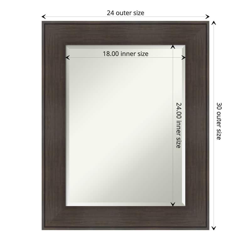 Beveled Bathroom Wall Mirror - William Frame