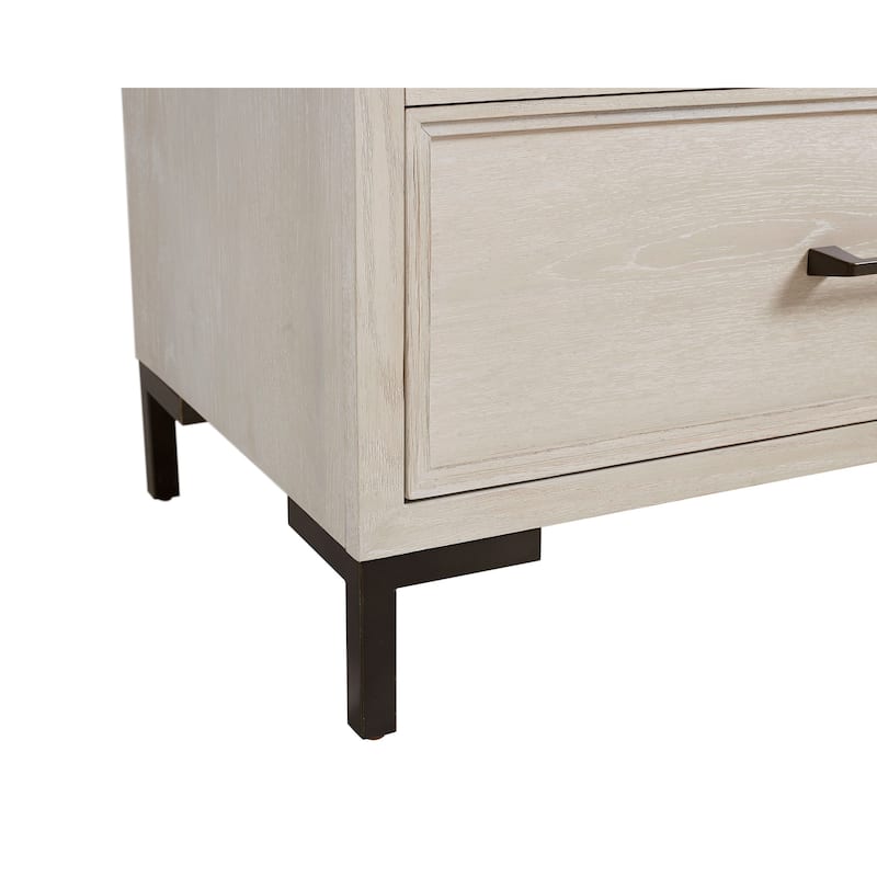 Bradley 6-Drawer Wood Dresser, Antique White
