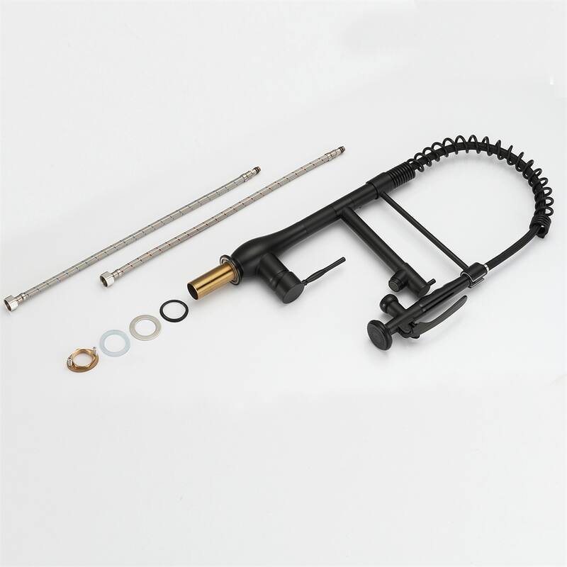 Single Handle Kitchen Faucet with Pull Down Sprayer