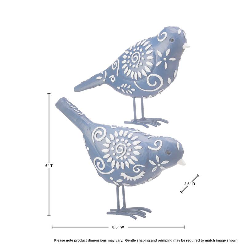 Blooms Bird 8.5" Set of 2 - 8.5