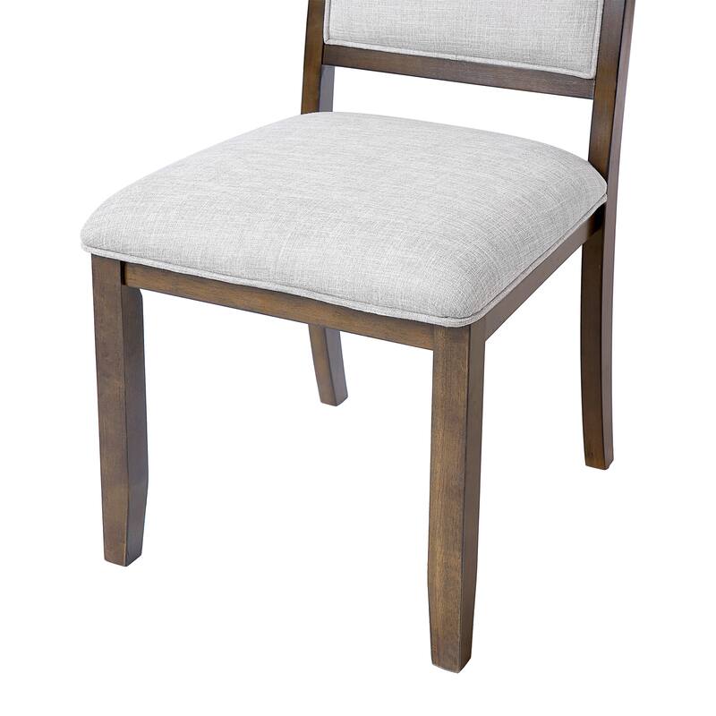 Farmhouse Dining Chairs Set of 4, Upholstered Dining Chairs with High Back, Modern Seating