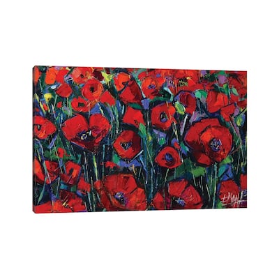iCanvas "Poppies Symphony" by Mona Edulesco Canvas Print