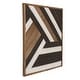 preview thumbnail 3 of 2, Kate and Laurel Ballez Shiplap Geometric Wood Plank Art