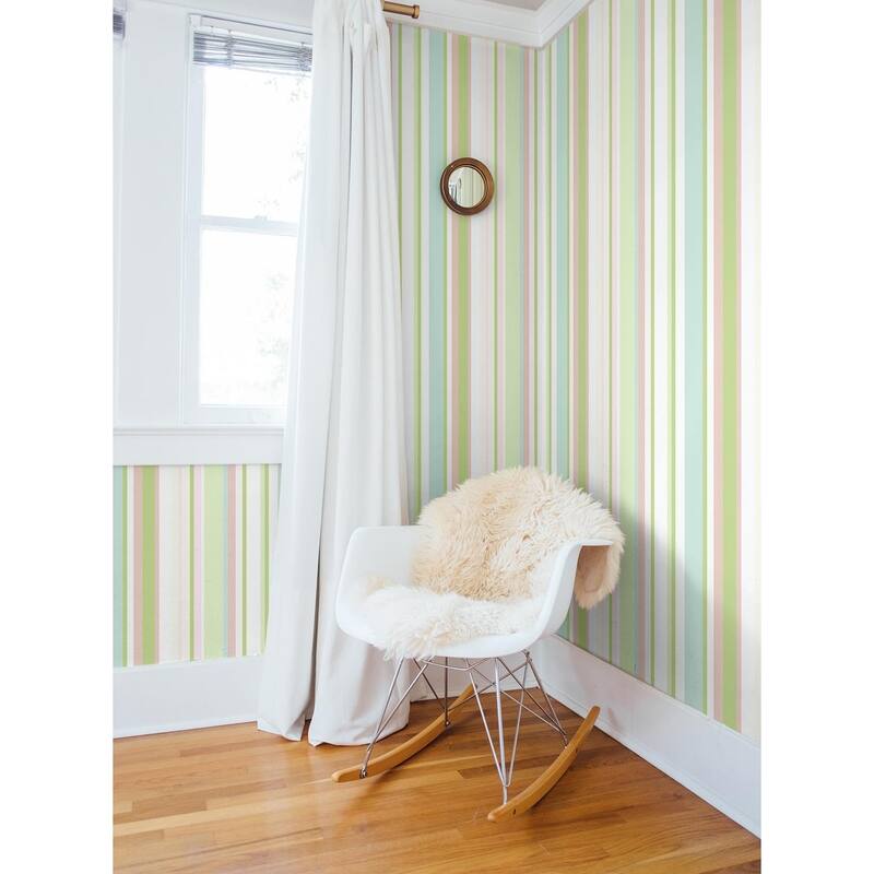Seabrook Designs Walk the Line Unpasted Wallpaper