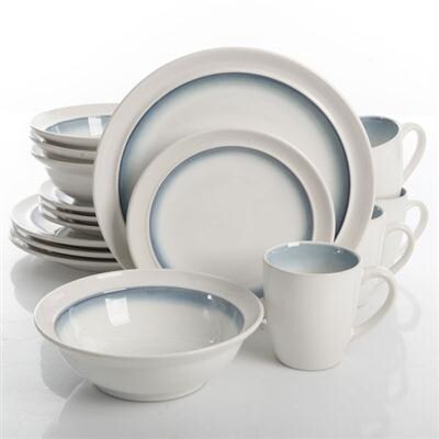 Gibson - 110957.16 - Ge Lawson Dnrwr Wht Teal 16Pc