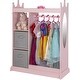preview thumbnail 5 of 17, UTEX Kids Dress up Storage with Mirror and Storage Bin,Kids Armoire Dresser,Costume Closet,Pretend Storage Closet for Kids