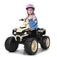 preview thumbnail 66 of 80, Costway 12V Kids 4-Wheeler ATV Quad Ride On Car w/ LED Lights Music - 42''x25.5''x29''(LxWxH)