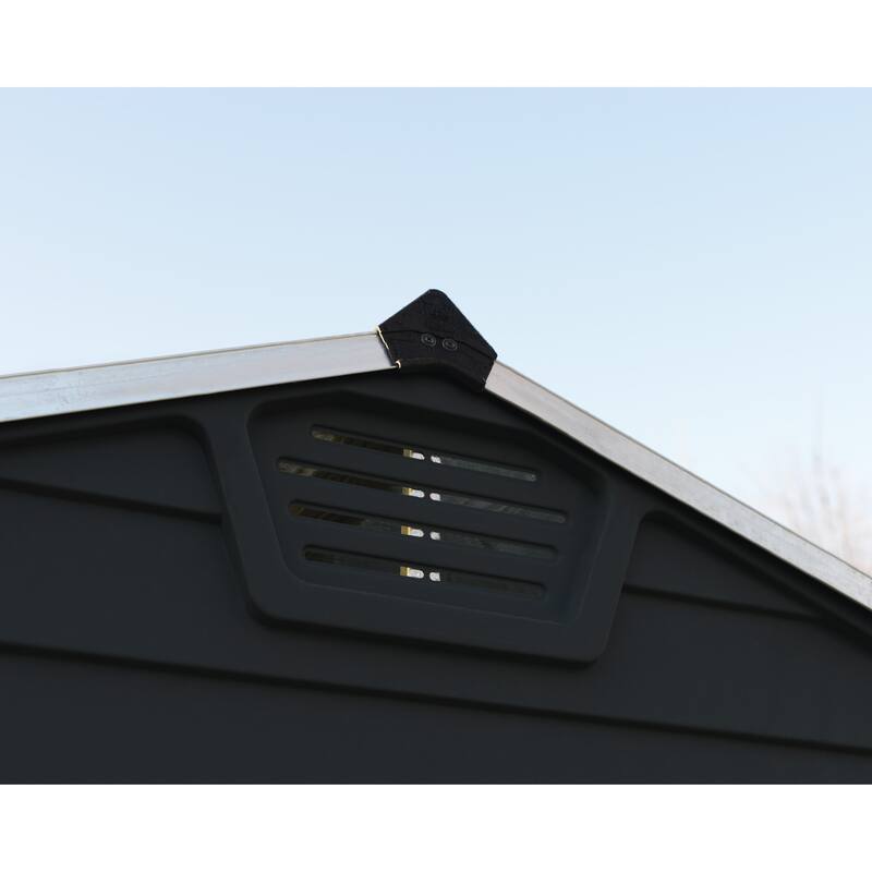 Skylight 6 ft. Midnight Grey Garden Outdoor Storage Shed