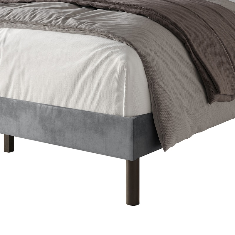 Clayfell Herrin Upholstered Wingback Panel Bed