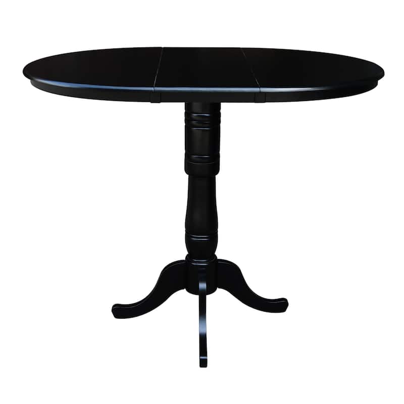 Copper Grove 36-inch Round Pedestal Table with 12-inch Leaf