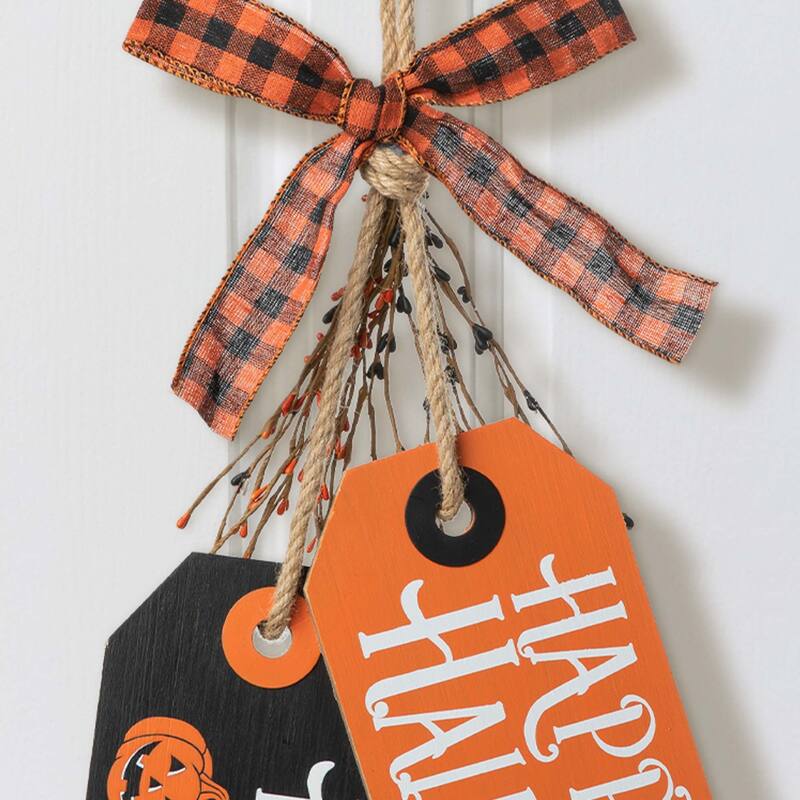 Glitzhome 24"H Wooden Valentine's Day/Patriotic/Americana/Easter Doorknob Hanging Decor