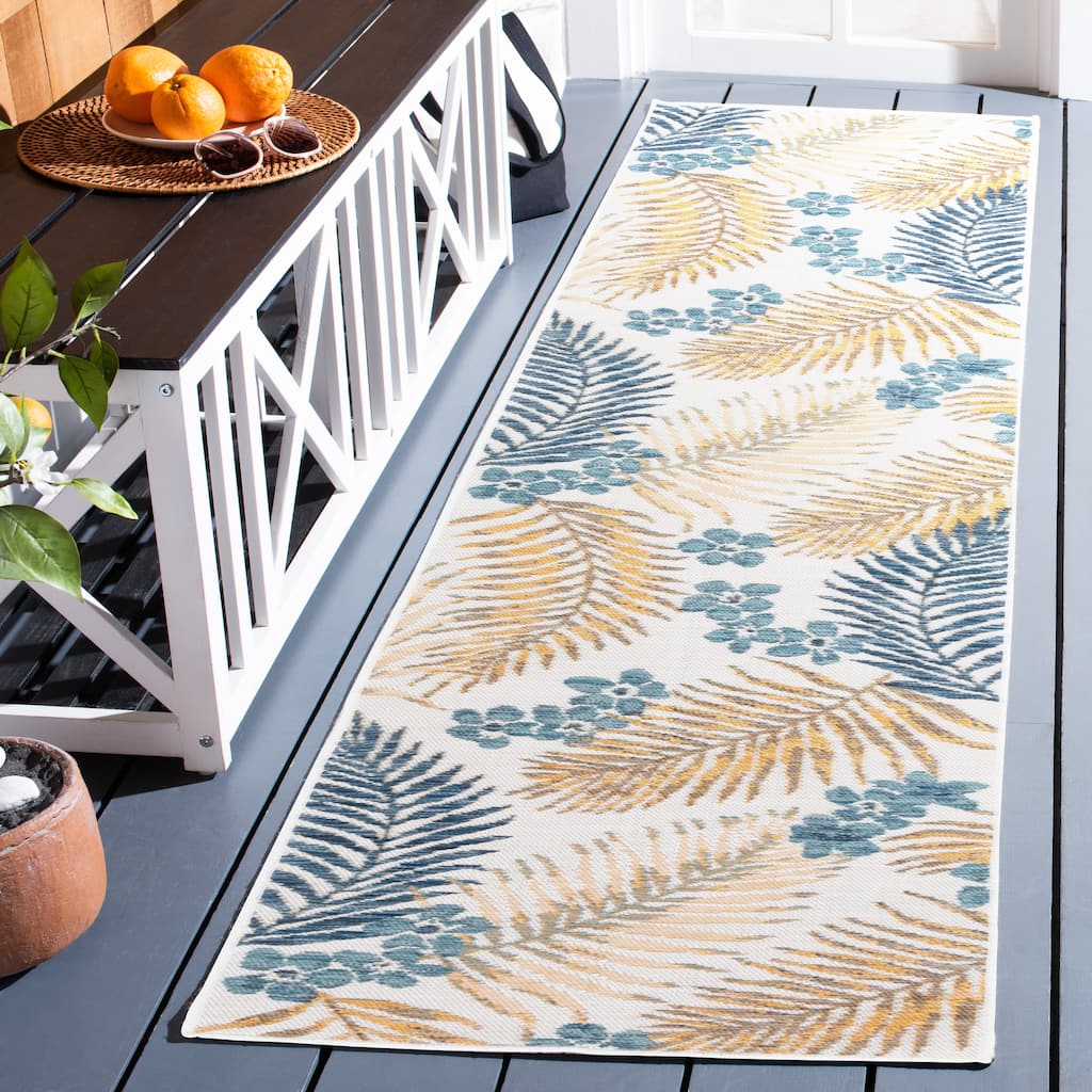 SAFAVIEH Sunrise Tracy Indoor/Outdoor Waterproof Rug - 2' x 8' Runner