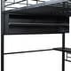 preview thumbnail 21 of 23, Loft Bed with L-Shaped Desk, LED Bunk Bed Frame with 4 Storage Shelves, Safety Guard & Ladder
