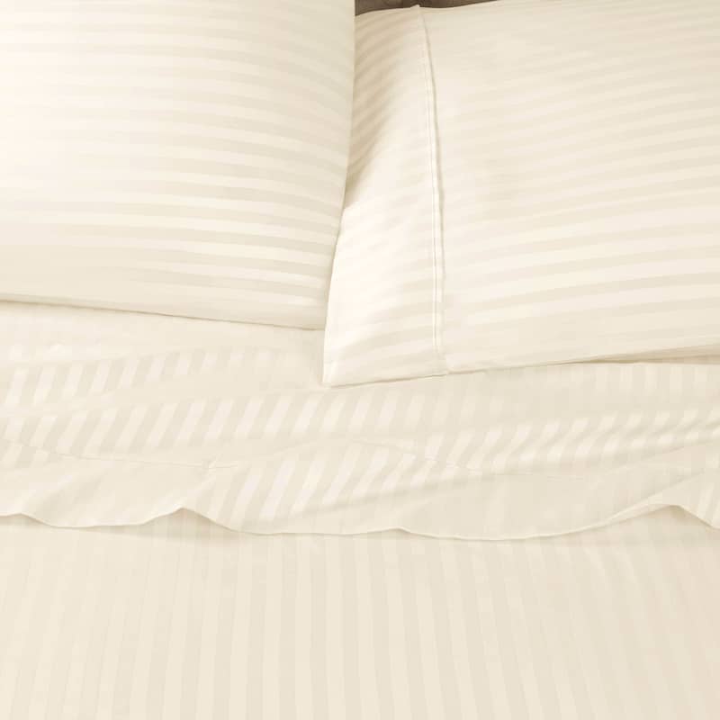 Superior Egyptian Cotton 650 TC Embroidered Pillow Cases, Set of 2