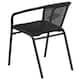 Powder-coated Aluminum/ Rattan Lightweight 5-piece Outdoor Dining Set