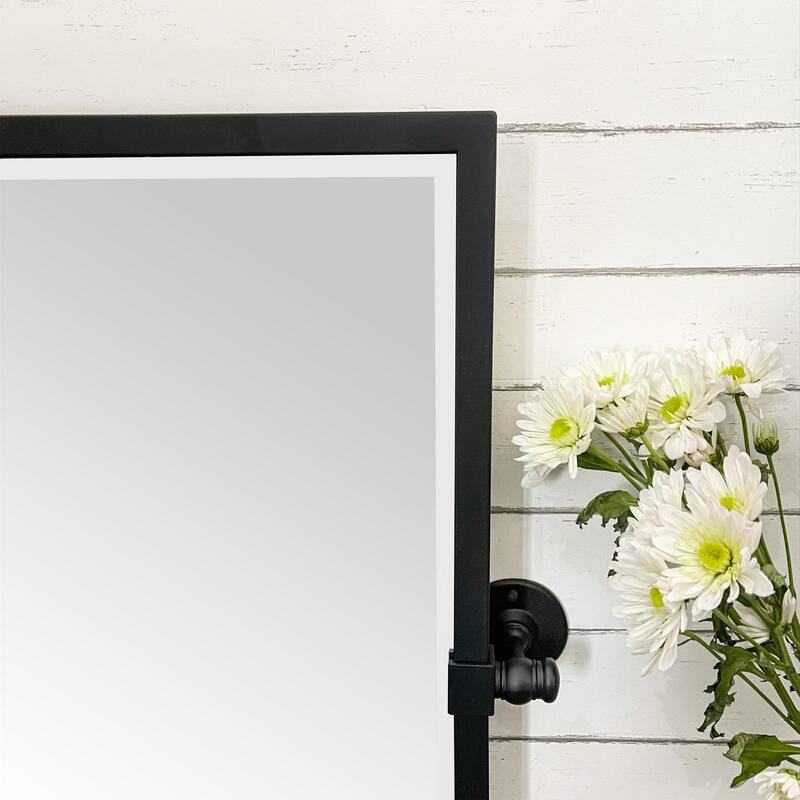 TEHOME Correon Pivot-N-View Rectangle Mirror for Window Bathroom Vanity - 14'' x 22''