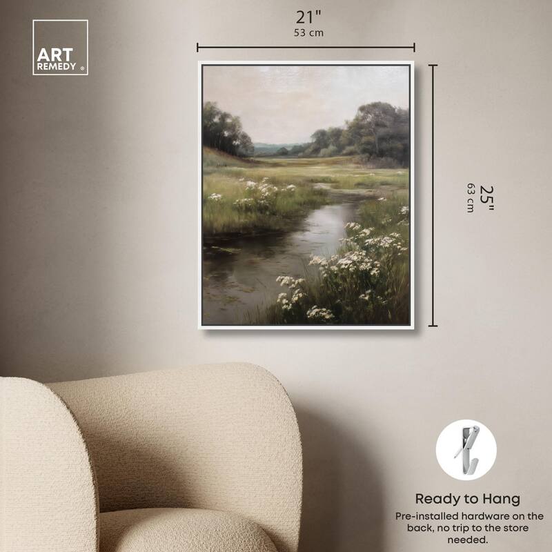 Quiet Waters Canvas by Art Remedy