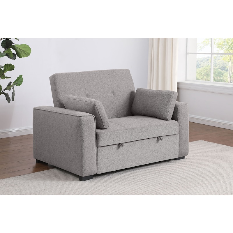 Edith Upholstered Convertible Sleeper Sofa Bed