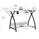 preview thumbnail 3 of 13, Sew Ready Comet Plus Black Metal Frame MDF Top Craft,Sewing, Office Table