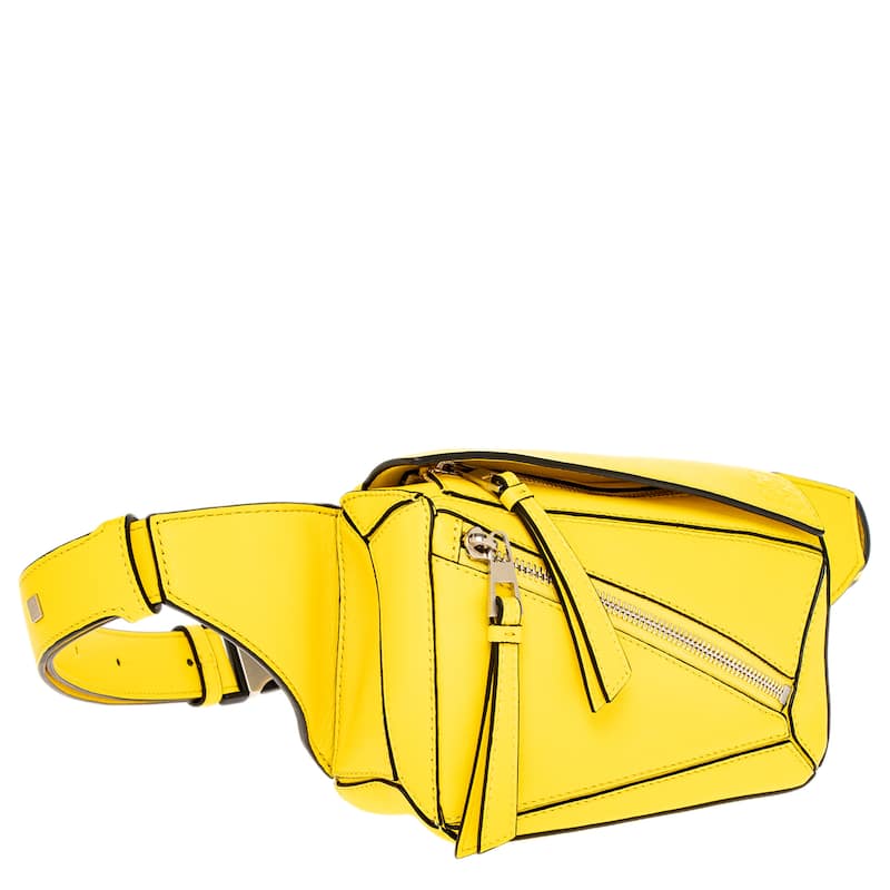 Loewe Men's Mini Puzzle Bumbag - Yellow