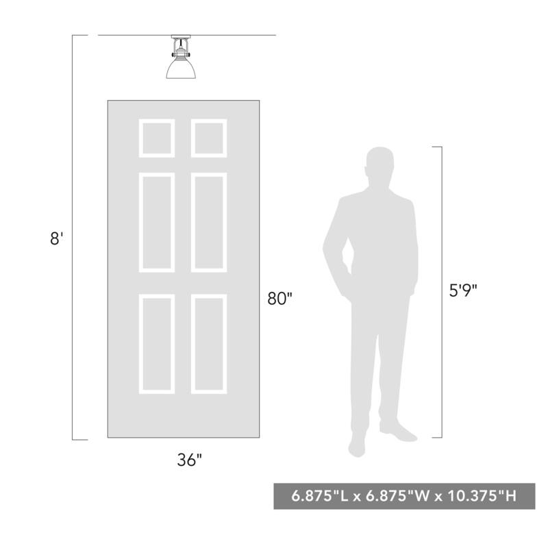 Hines 1 Light Semi-Flush