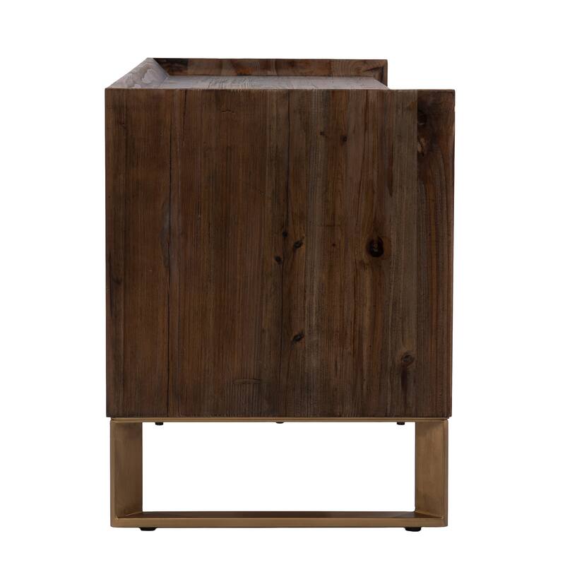 SEI Furniture Arverly Reclaimed Wood Media TV Stand