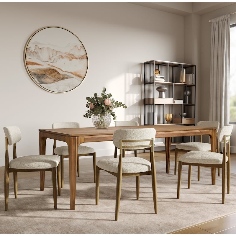 NPD Furniture Hereford 78" Acacia Wood Dining Table
